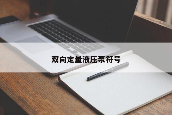 双向定量液压泵符号